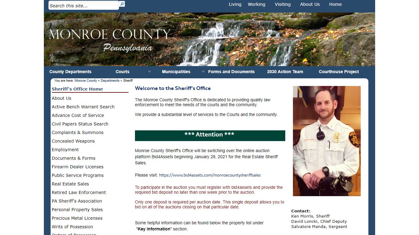 Sheriff - Monroe County, Pennsylvania